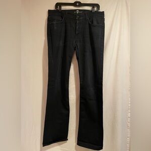 7 For All Mankind Black Boot Cut Jeans